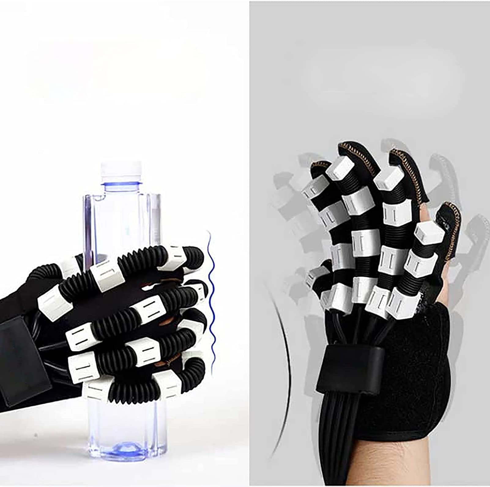 Dispositivo De Entrenamiento De Rehabilitación De Dedos, Guantes De Robot De Rehabilitación, para Entrenamiento De Dedos De Contractura De Flexión, Férula De Mano Funcional para Alivio a Largo Plazo