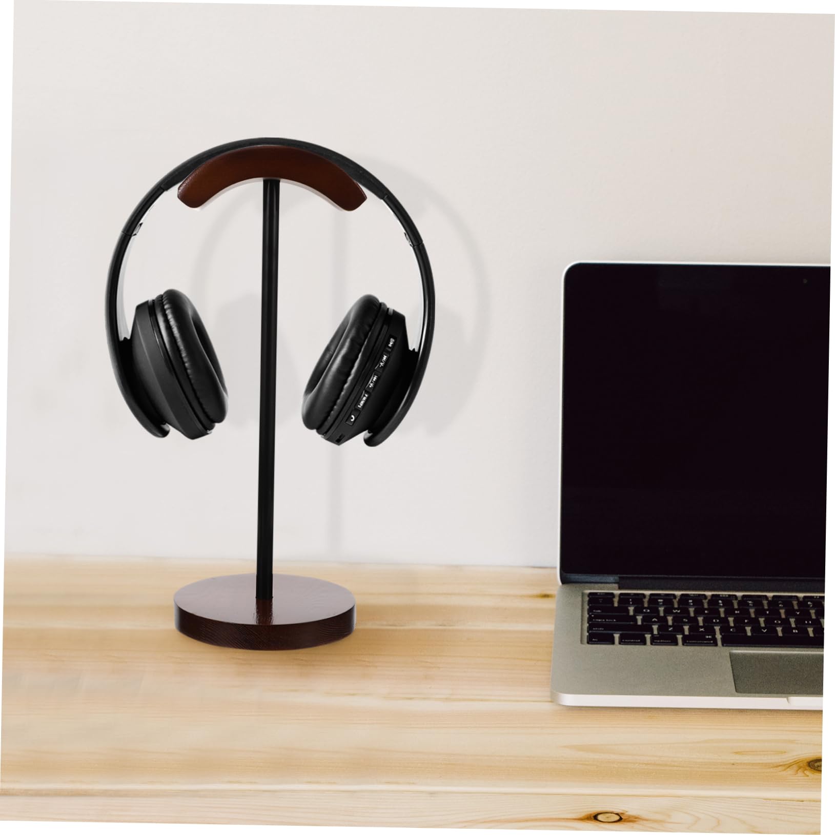 SHINEOFI Soporte para Auriculares De Madera Organizador De Escritorio para Auriculares para Usar El Hogar u Oficina