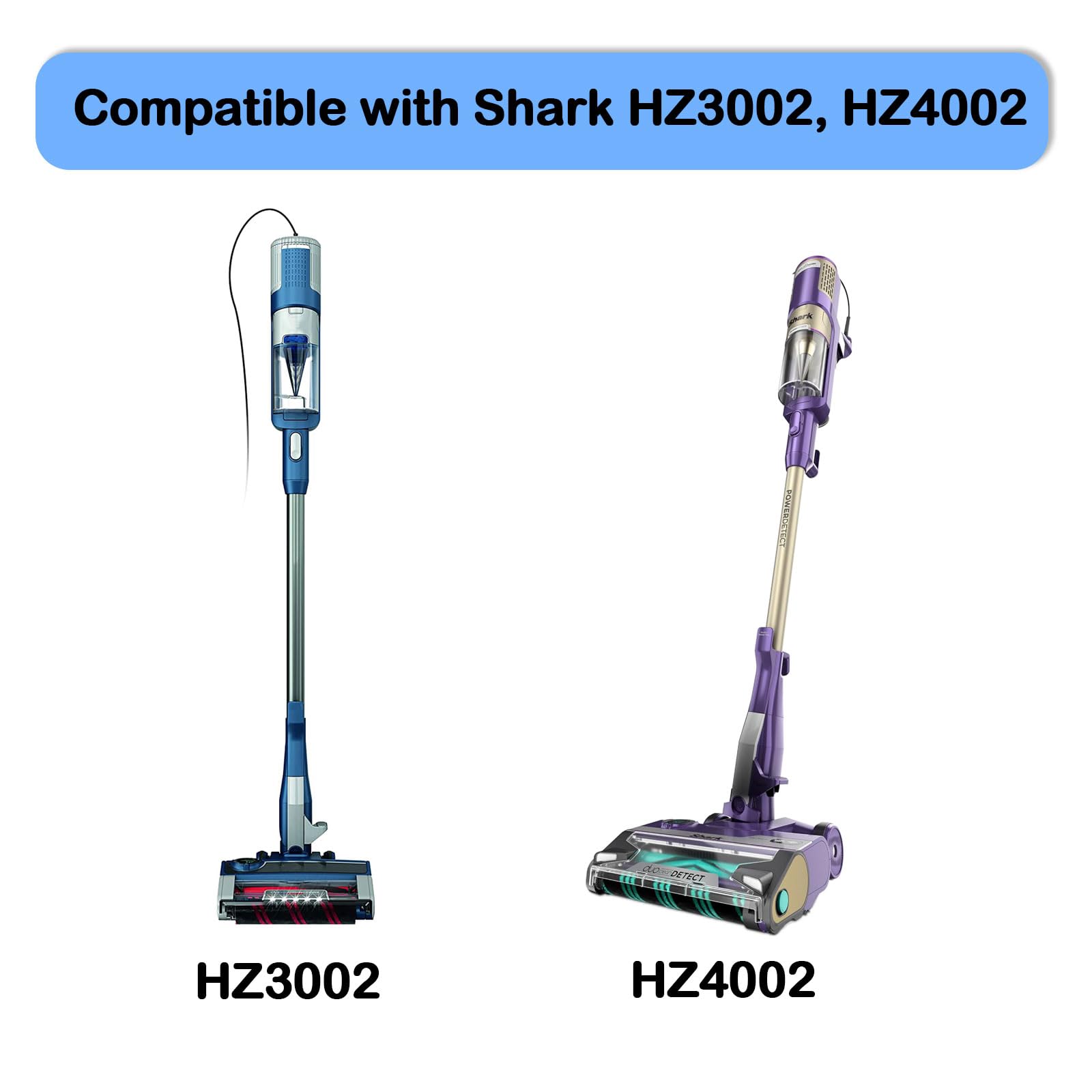 YUEFENG Replacement filter for Shark HZ3002 HZ3000 HZ4002 Stratos Ultralight Corded Stick Vacuum, Replace part XFFKHZ3000 XHFHZ3000, 2+ 4 PACK foam filter and felt filter