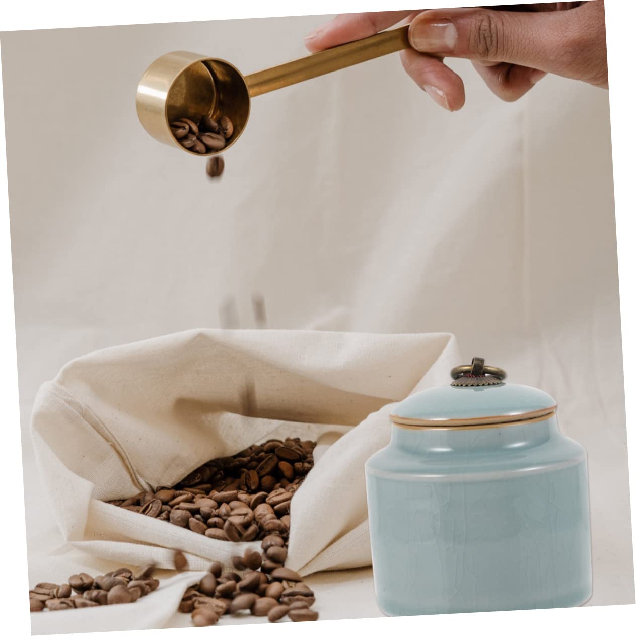 Gatuida 2 Pezzi Barattoli in Ceramica Sigillati per Conservazione Alimenti Grande Capacità e Protetti Dall’umidità, e Tè in Caffè e Negozi
