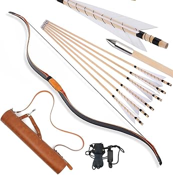 Amazon.co.jp: SHARROW 20~50LBS 伝統弓 125cmアーチェリー