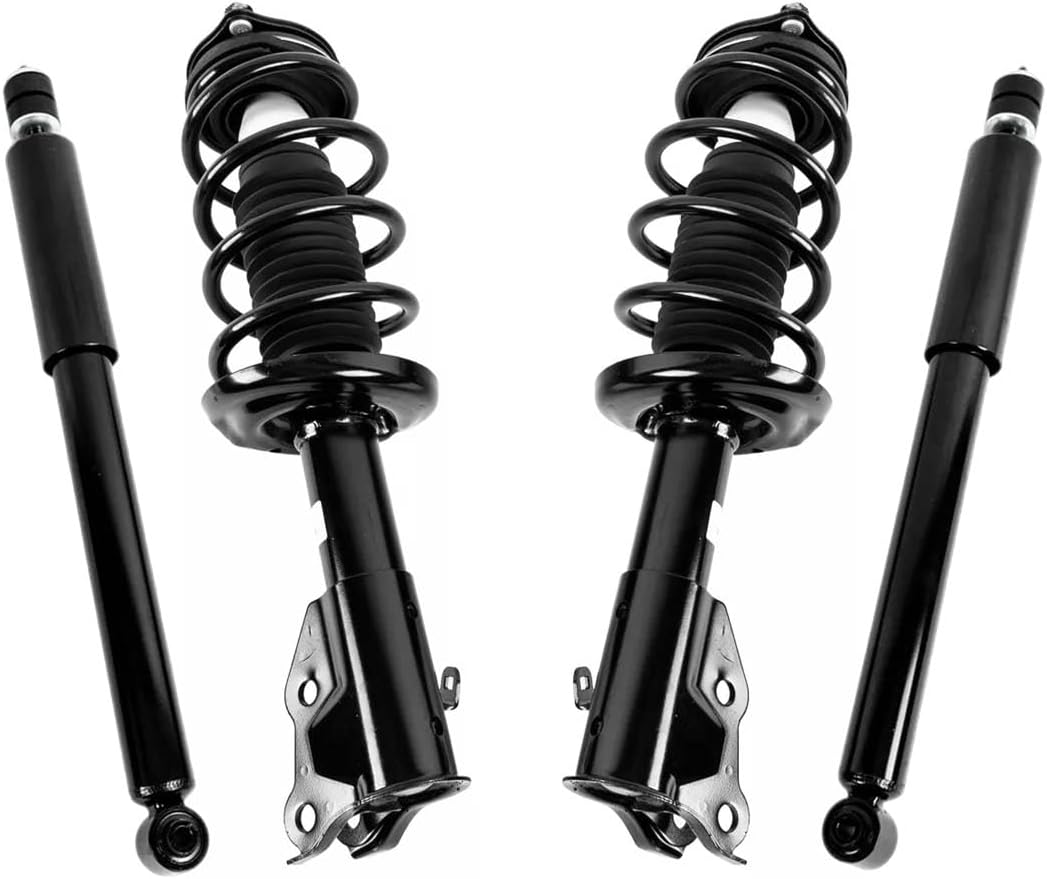 AutoShack Front Complete Strut & Coil Spring + Shock Absorber Replacement for 2006-2011 Honda Civic 2006-2011 Acura CSX 4-PC Kit