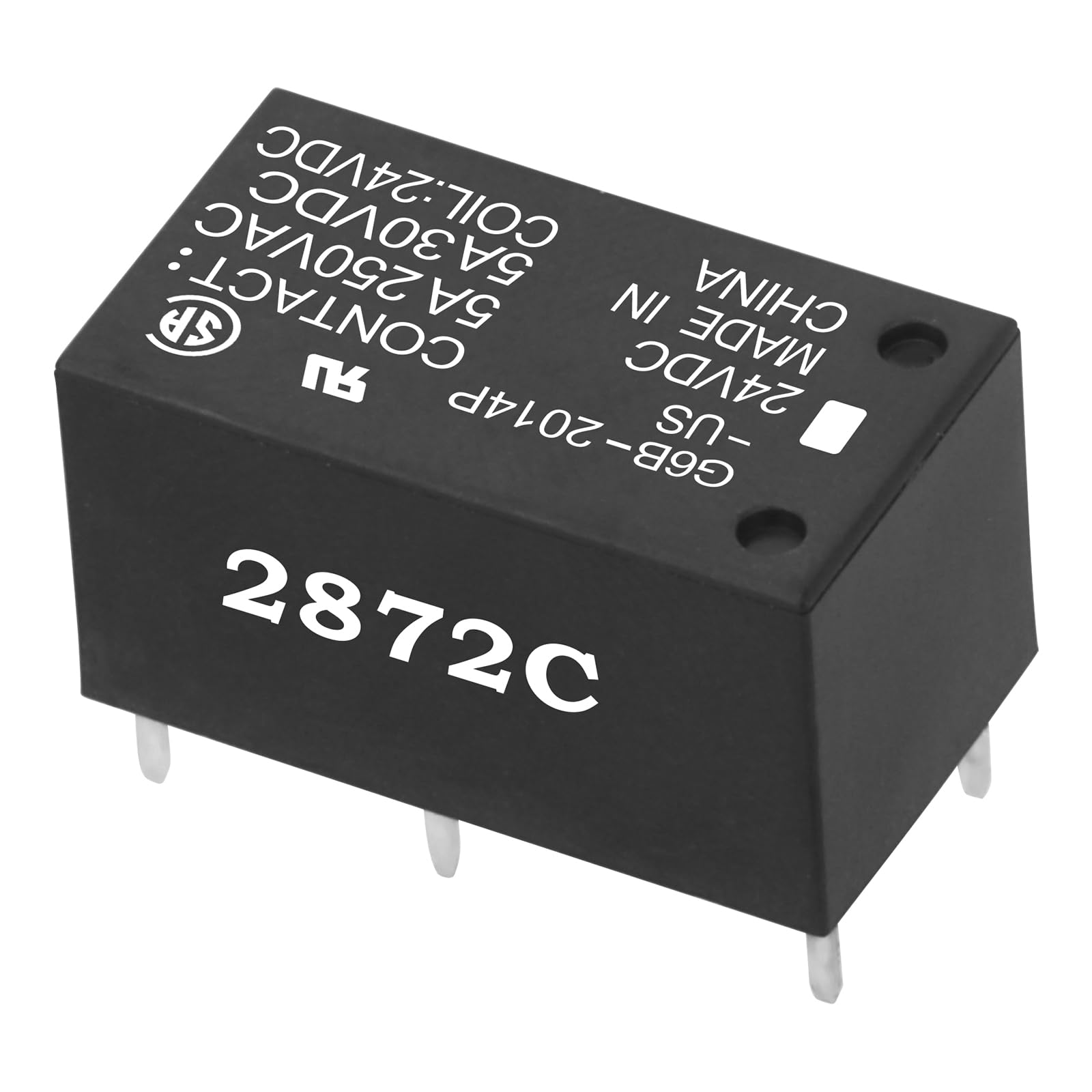Weasch 2Pcs PCB Power Relay, G6B-2114P-US, Coil Voltage DC 12V, Contact 5A 250VAC, 1A1B 6Pins, General Purpose Relay (2)