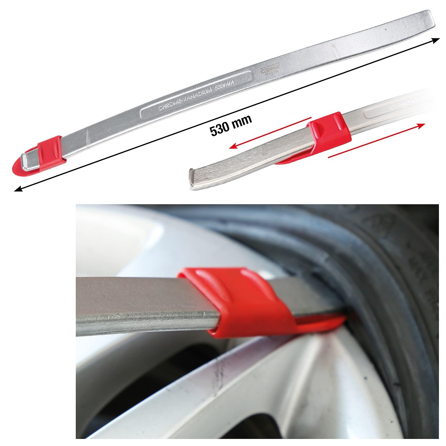 KS Tools 911.8135 Runflat Reifen- und Montagehebel