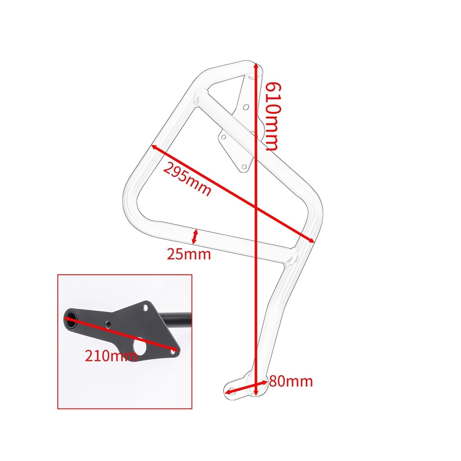 Barra Protección Motor para NX400 NX500 2024 2025 Protección De Barra Choque Superior E Inferior para Motor Motocicleta Accesorios Parachoques(A Set Crash Bar)