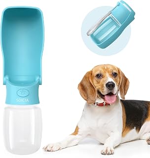 Portable Dog Small Animals Water Bottle for Walking 19 OZ or 12 OZ Pet Water Bottles for Puppy Medium Large Dogs Little Animals Water Dispenser Dog Small Animals Water Bowl