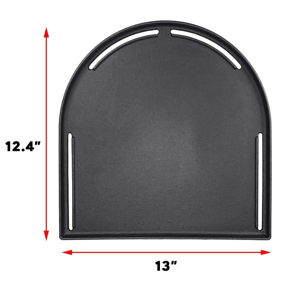 Uniflasy Piastra di cottura a mezza griglia in ghisa per Coleman RoadTrip Swaptop Grills LX LXE LXX, antiaderente, accessori per barbecue, 1 confezione