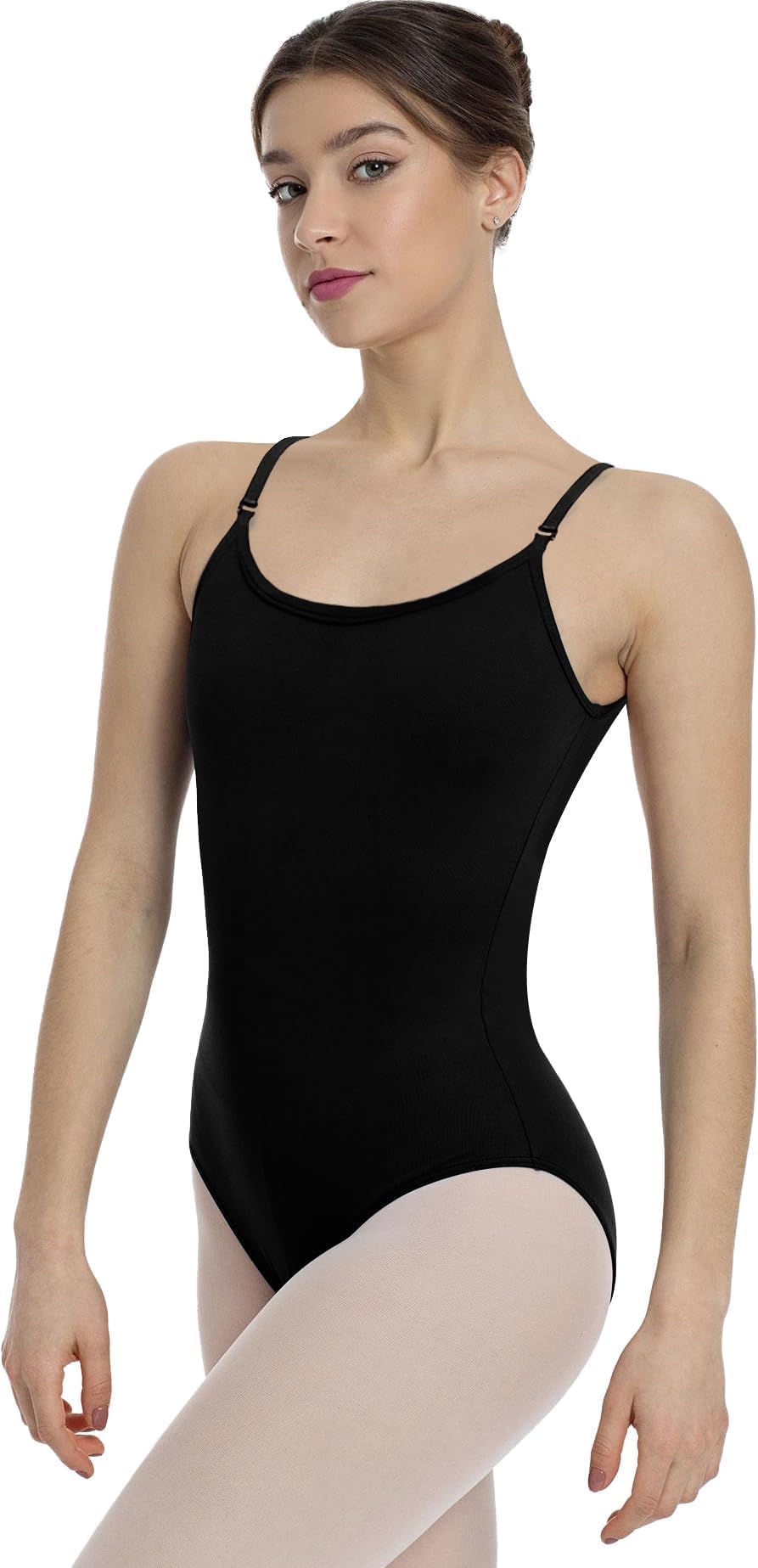 Justaucorps noir entièrement doublé à l'avant en tissu premium extensible - 7