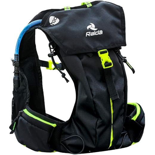 Raida Hydration Bag with 2L BPA-Free Bladder | No Movement While Riding | Ultra-Lightweight | Multi-Compartment | Built for Hiking, Biking, Camping & Outdoor Sports