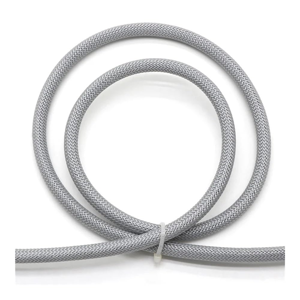 Gaine tressée en PET gris 5/10 m 2 4 6 8 10 12 14 16 20 25 30 40 50 60 mm Gaine de câble isolée haute densité Gaine extensible (40 mm - 10 m)