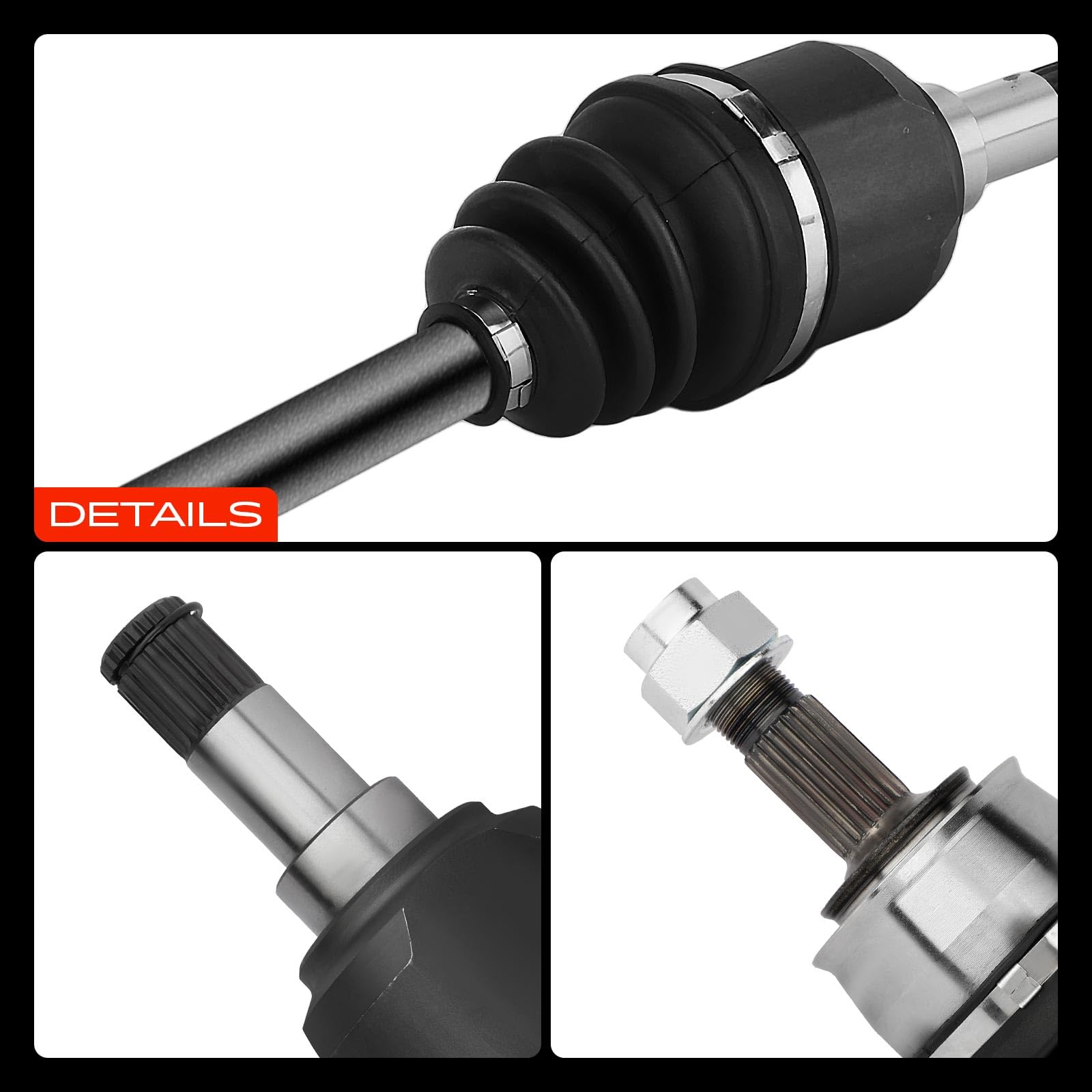 Frankberg Semiasse Albero di trasmissione Cambio manuale senza ABS Ring Asse Anteriore Sinistra Compatibile con Cono 955 Fiorino Combi/MPV 225 Grande Punto 199 Punto 199 Replace# 55700560