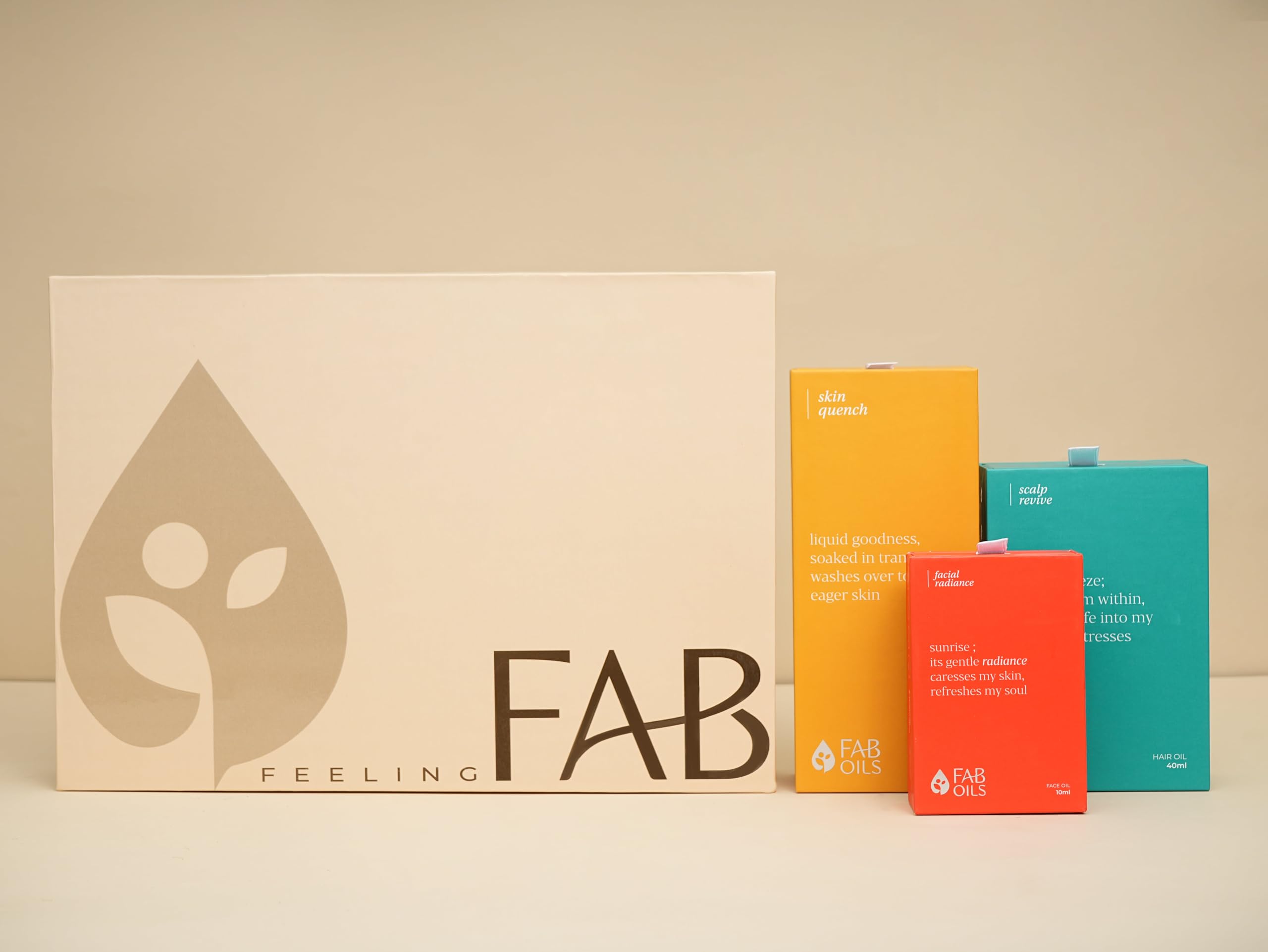 Fab Oils The TLC Quench, Nourish and Glow Gift Set | Ultra Lightweight Oils | Face, Hair & Body Oil Combo | 10-Sec Fast Absorption | Gifts for Women & Men | 95% Natural | Set of 3-150ml