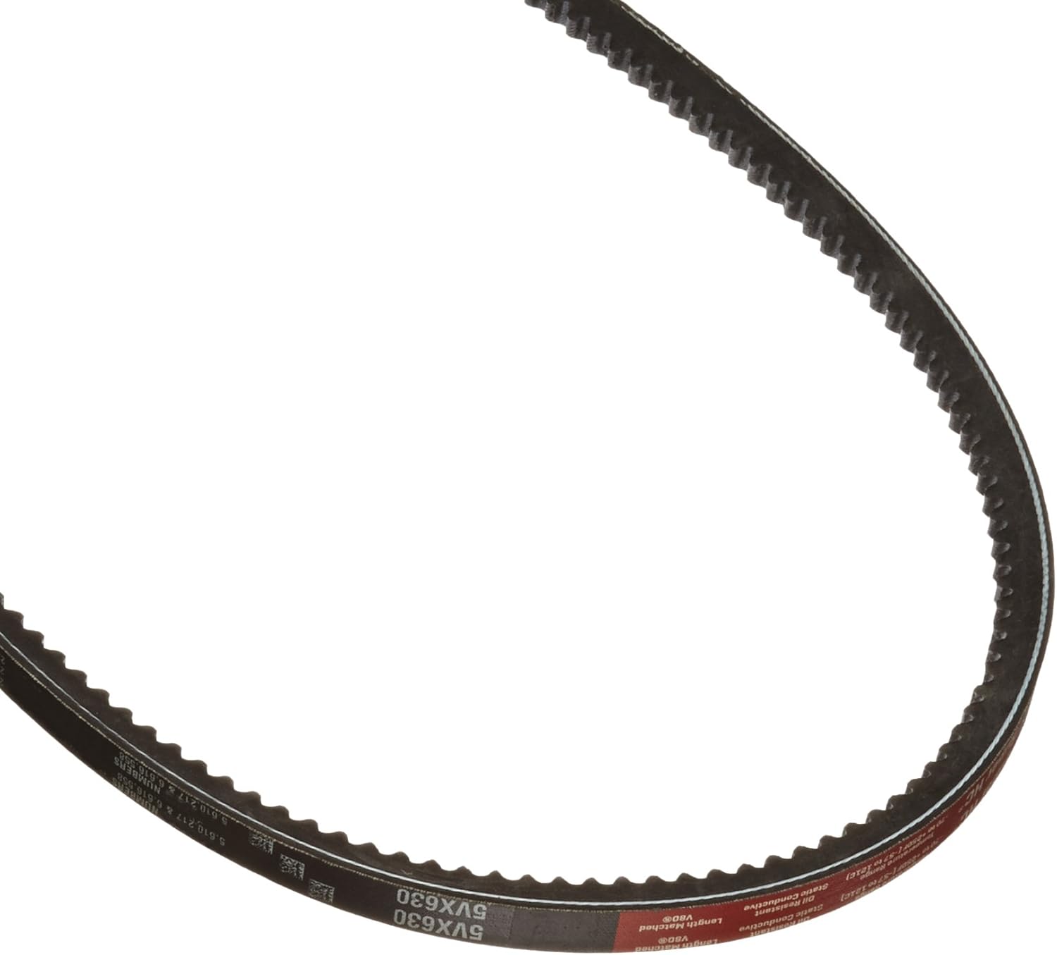 Gates 5VX630 Super HC Molded Notch Belt, 5VX Section, 5/8 Width, 35/64 Height, 63 Belt Outside Circumference