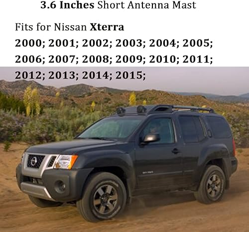 Miniatura 7 de Antena de corto rendimiento para Nissan Titan xd Truck 2004-2025 2026, Frontier 1998-2019, Nissan Xterra 2000-2015, reemplazo perfecto negro de 3.6