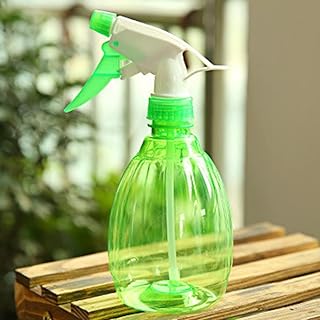 Gemini_mall® Fine Empty Mist Spray Bottle, Portable Manually Garden Plants Hand Trigger Water Sprayers Plastic Spray Bottle, Plastic Trigger Spray Bottle for Flowers and Cleaning Garden (Green)