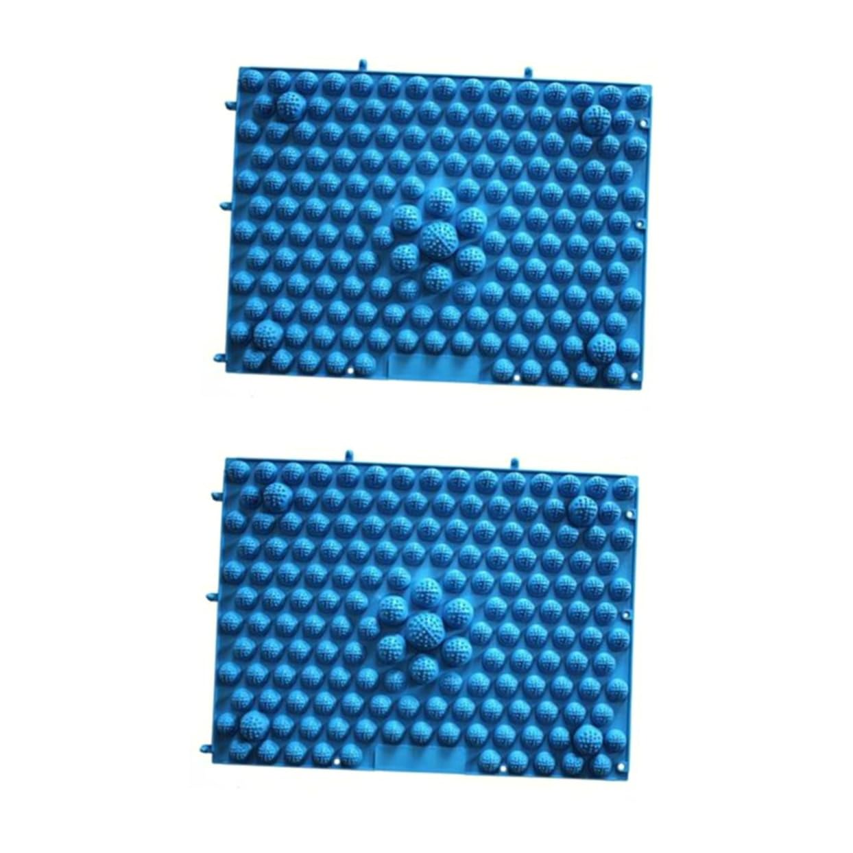 Beavorty 2pcs Foot Massage Mat Acupuncture Mat Foot Massage Plate Pebble Mat