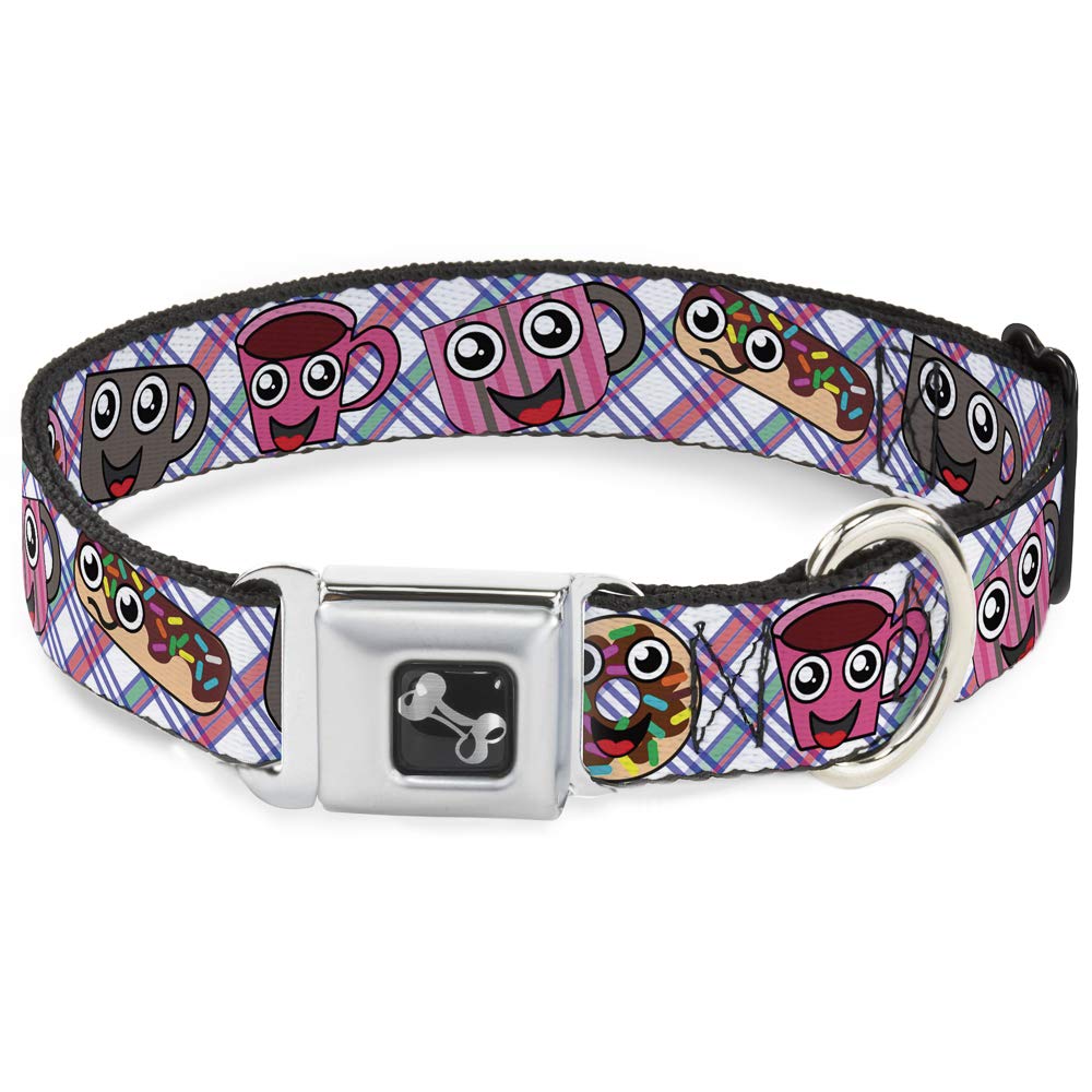 Collier de chien donuts café cartoon réglable anti-évasion 13-45,7cm