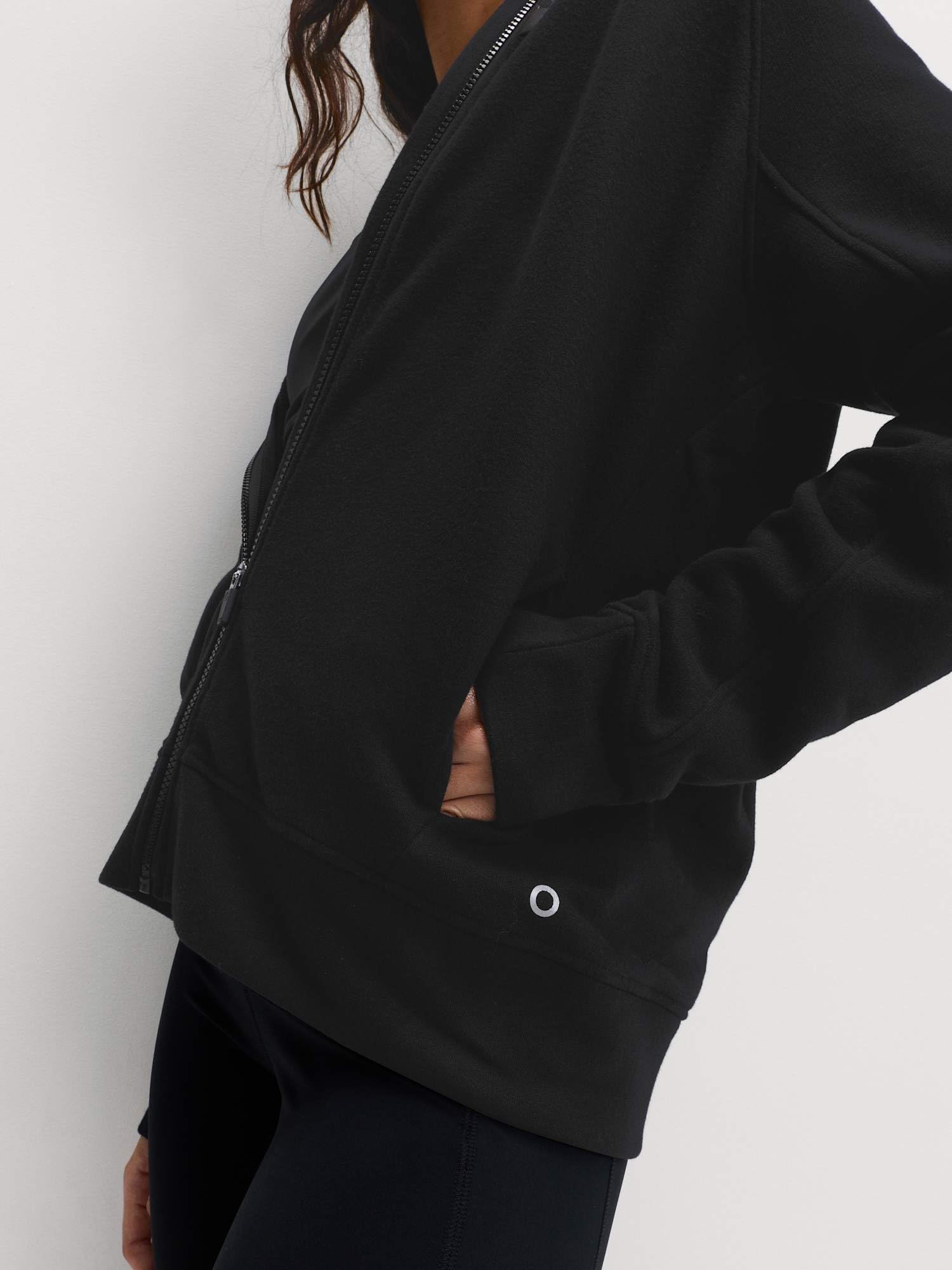 Marks & Spencer Sudadera con Cremallera y Capucha con Alto Contenido en Algodón para Mujer, Ajuste Relajado, con Bolsillos