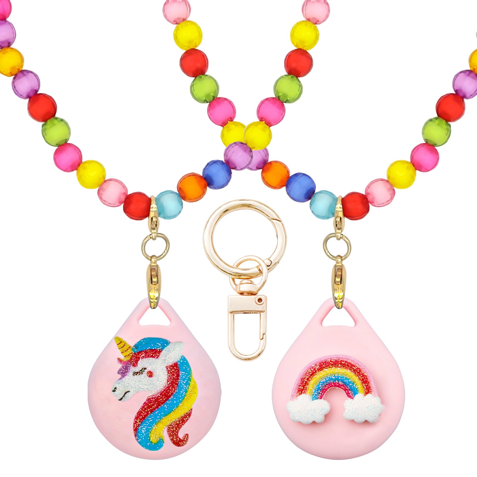 Amazon.com: XEEWEN 2 Pack Kids Necklace Holder for Airtag, Cute