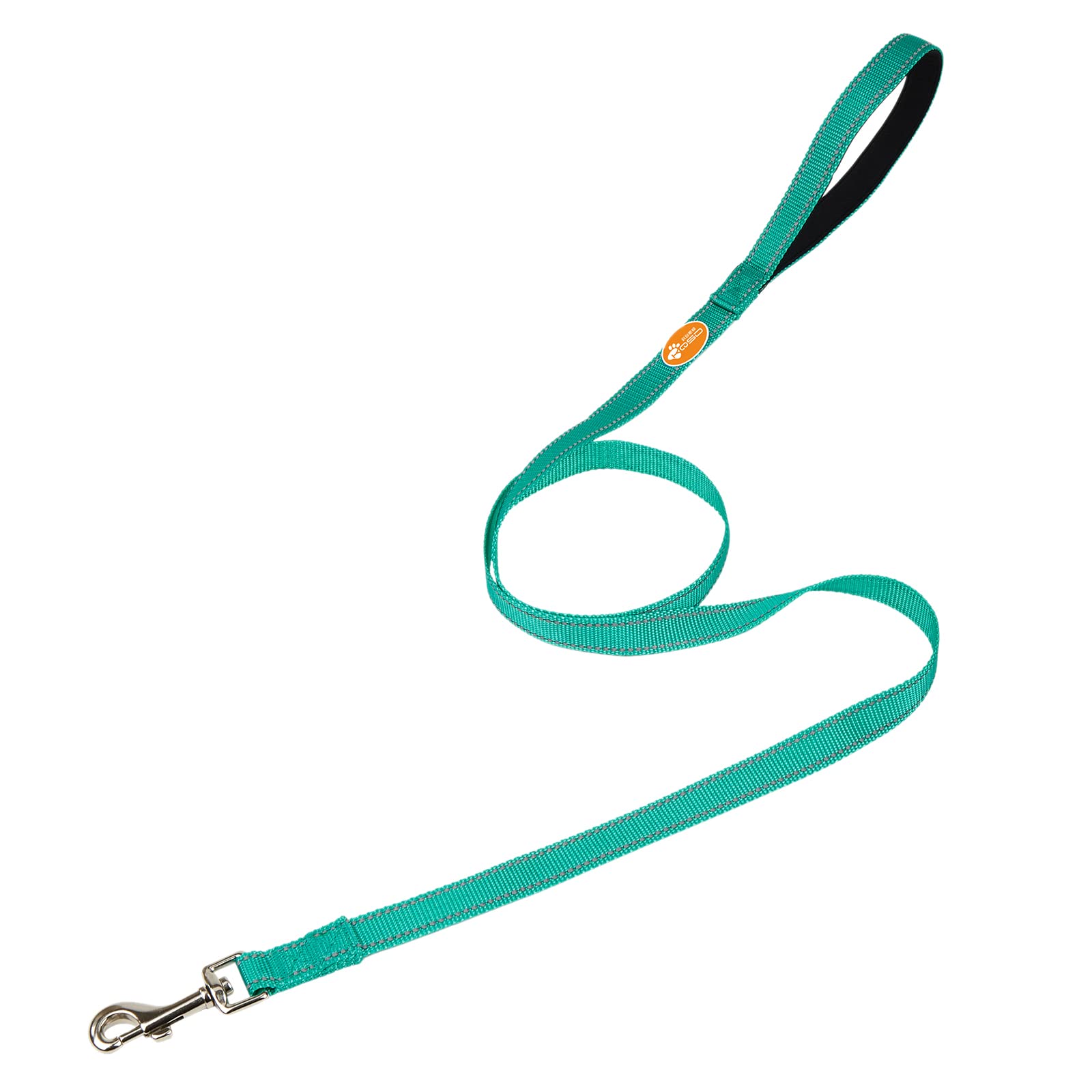 Photo 1 of 4 Ft Reflective Dog Leash Durable Nylon Puppy Leash with Reflective Threads and Comfortable Padded for Walking Dog Lead Great for Small and Medium Dog green