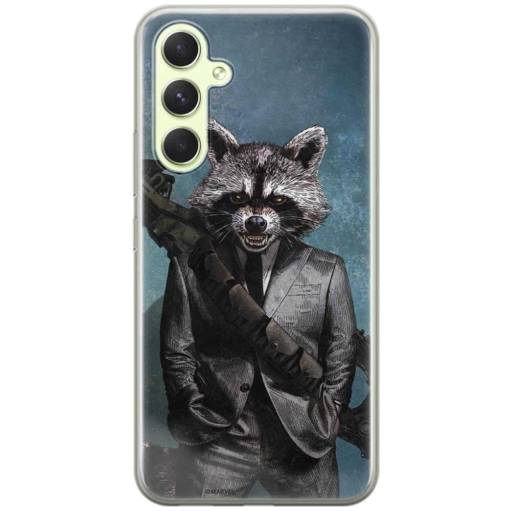 ERT GROUP mobile phone case for Samsung A54 5G original and officially Licensed Marvel pattern Rocket 002 optimally adapted to the shape of the mobile phone, case made of TPU