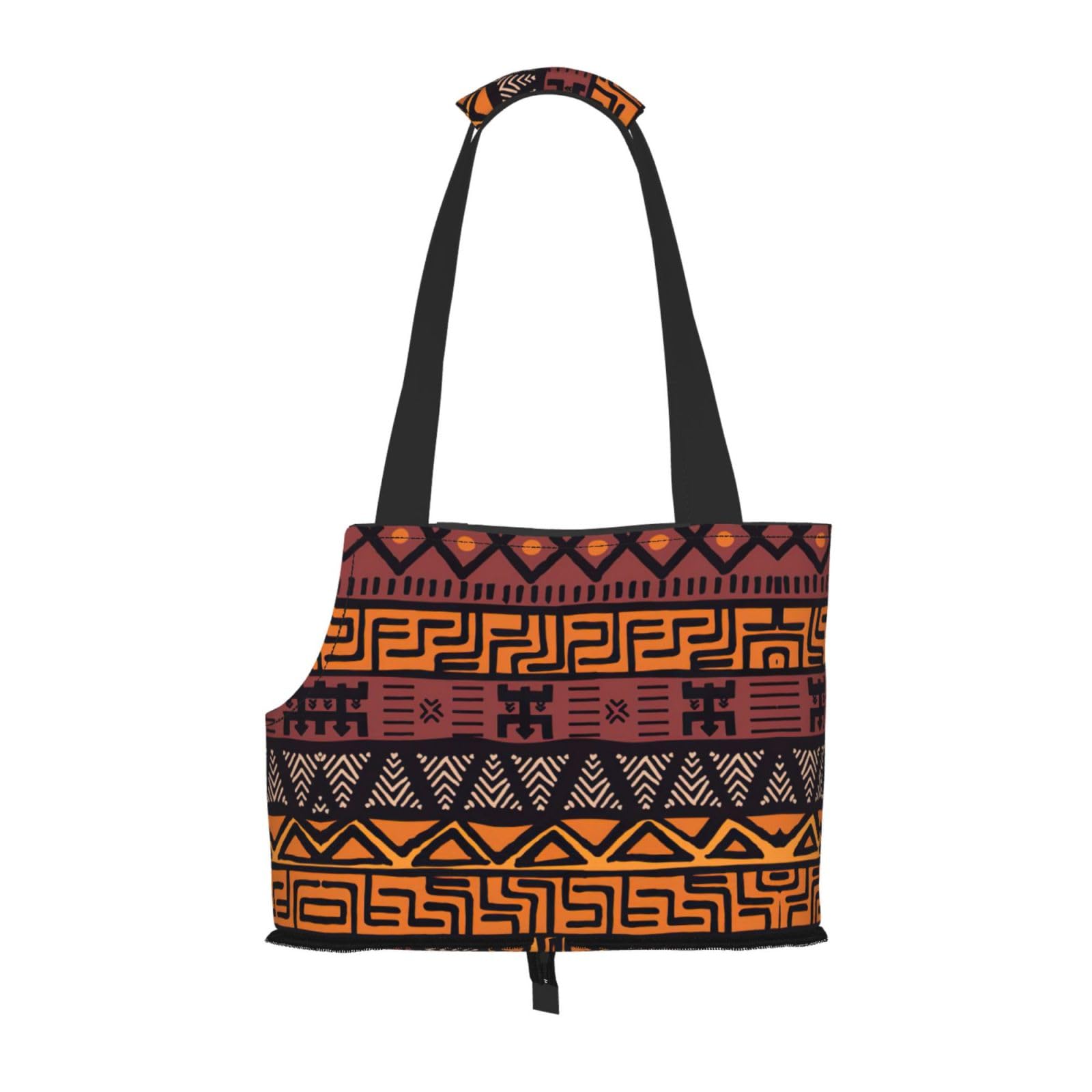 Sac de transport pour petits chiens anti stress avec motif ethnique