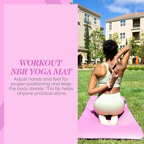 Miniatura 7 de Esterilla de yoga con correa de transporte para ejercicios de suelo  NBR  Yoga diario  Ejercicios en interiores y exteriores  Fitness masculino