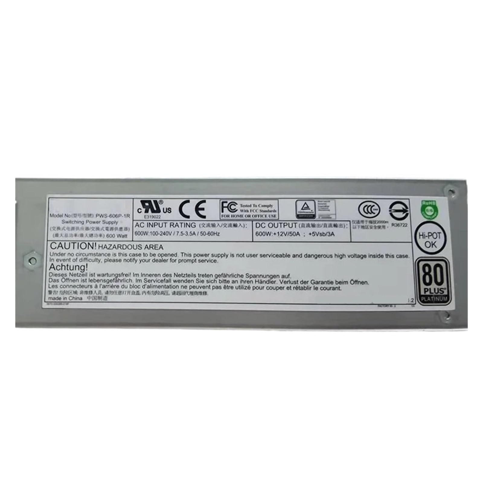 NACODLUL PWS-606P-1R 600W Power Supply AC DC Power Supply DC DC