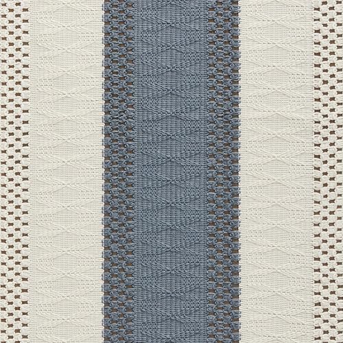 Image of ZeeMart Macrame Style Bicolor Stitching Table Runner, 14 x 72 Inch Navy /Ivory, Boho Navy Blue Table Runners 72 Inches Long, Farmhouse Woven Home Decor
