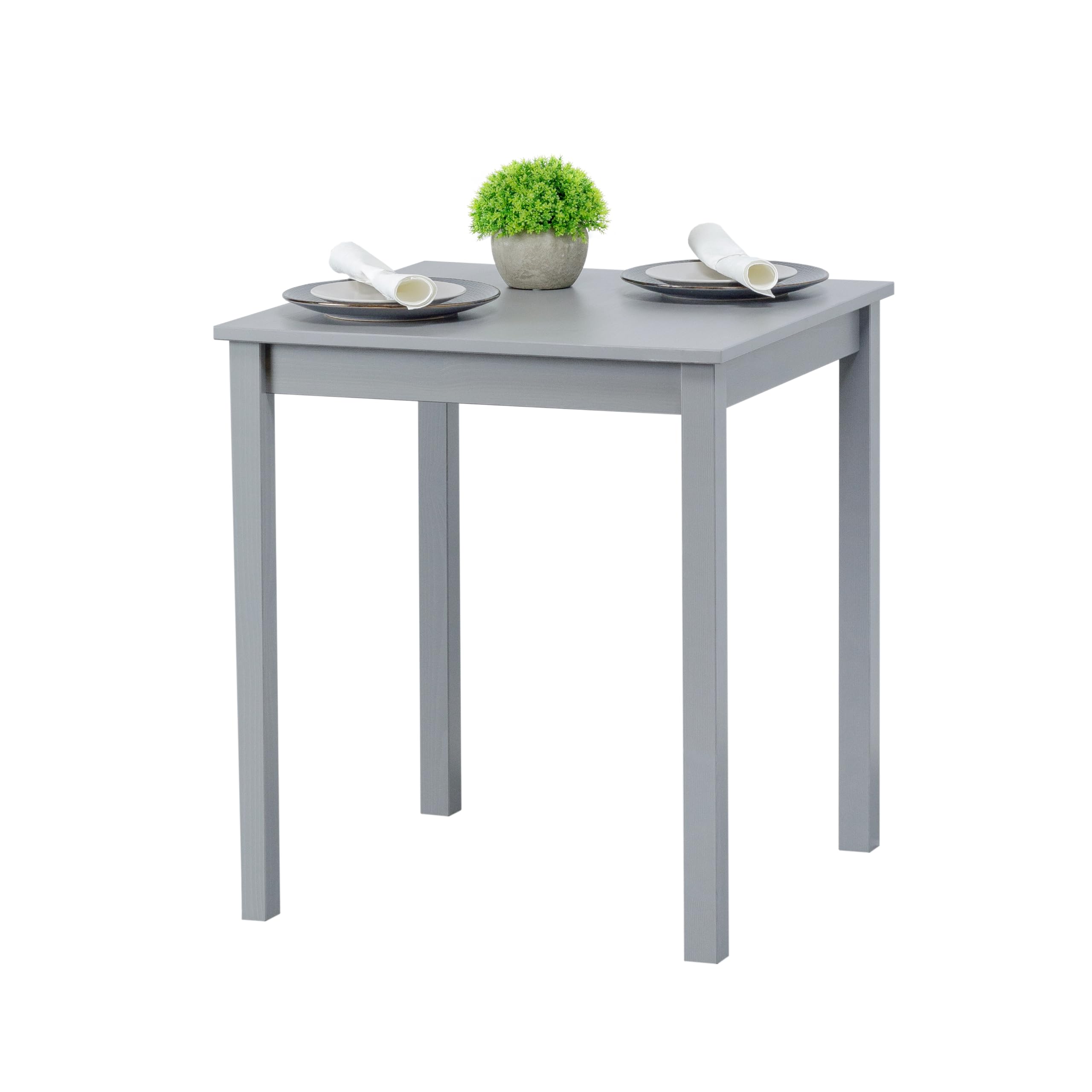 Kleiner Esstisch, Grau – 70 × 70 cm