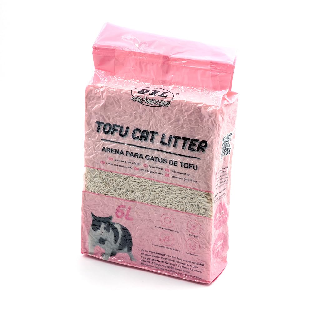 Arena para Gatos deTofu ecológico Vegetal Arena Natural Aglomerante (TOFU-6L)