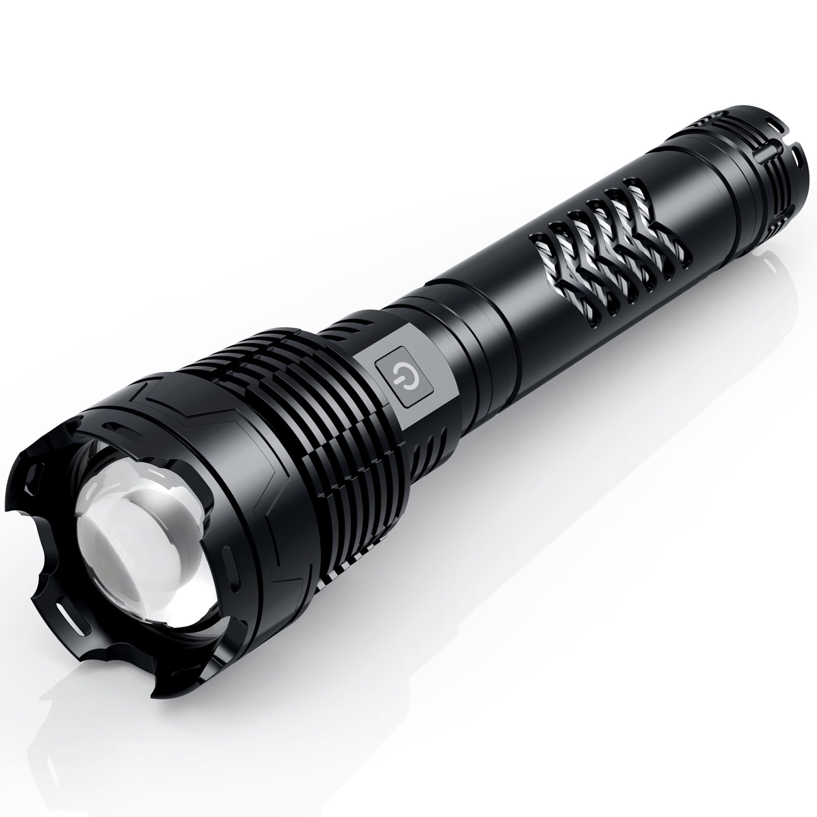 Grentay Rechargeable LED Flashlights 3600.000 High Lumens, Super Bright Flashlight with Input and Output Functions,Tactical Flashlight for Camping Home Emergencies (Large, Piece, 1)