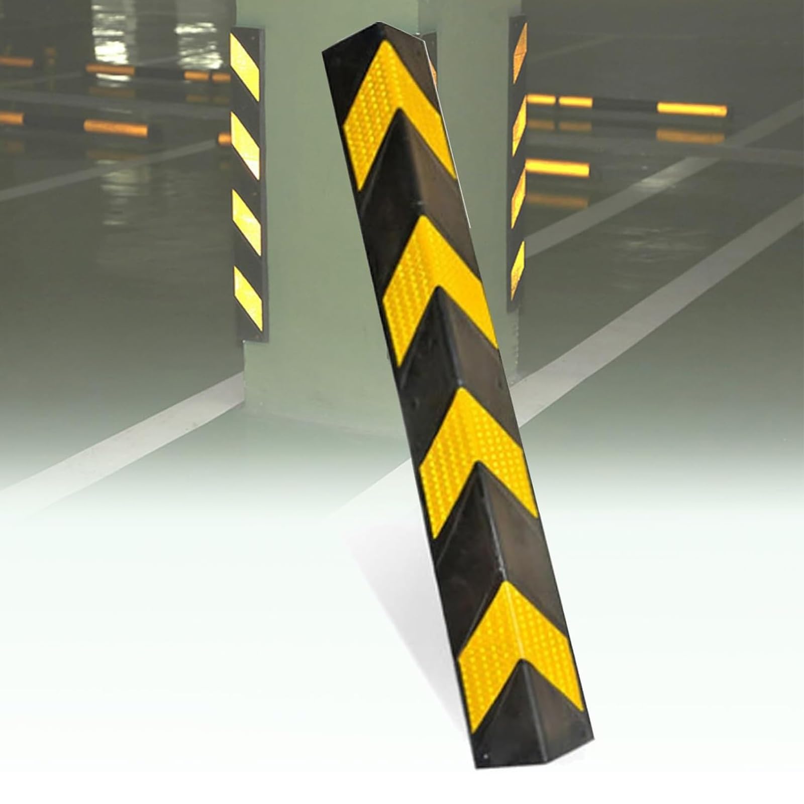 Protectores Borde Y Parachoques Pared, Protector Columnas Garage Reflectante, Protector De Esquinas Y Pared De Garage, Revestimiento Garaje Protección Estacionamiento(100cm)