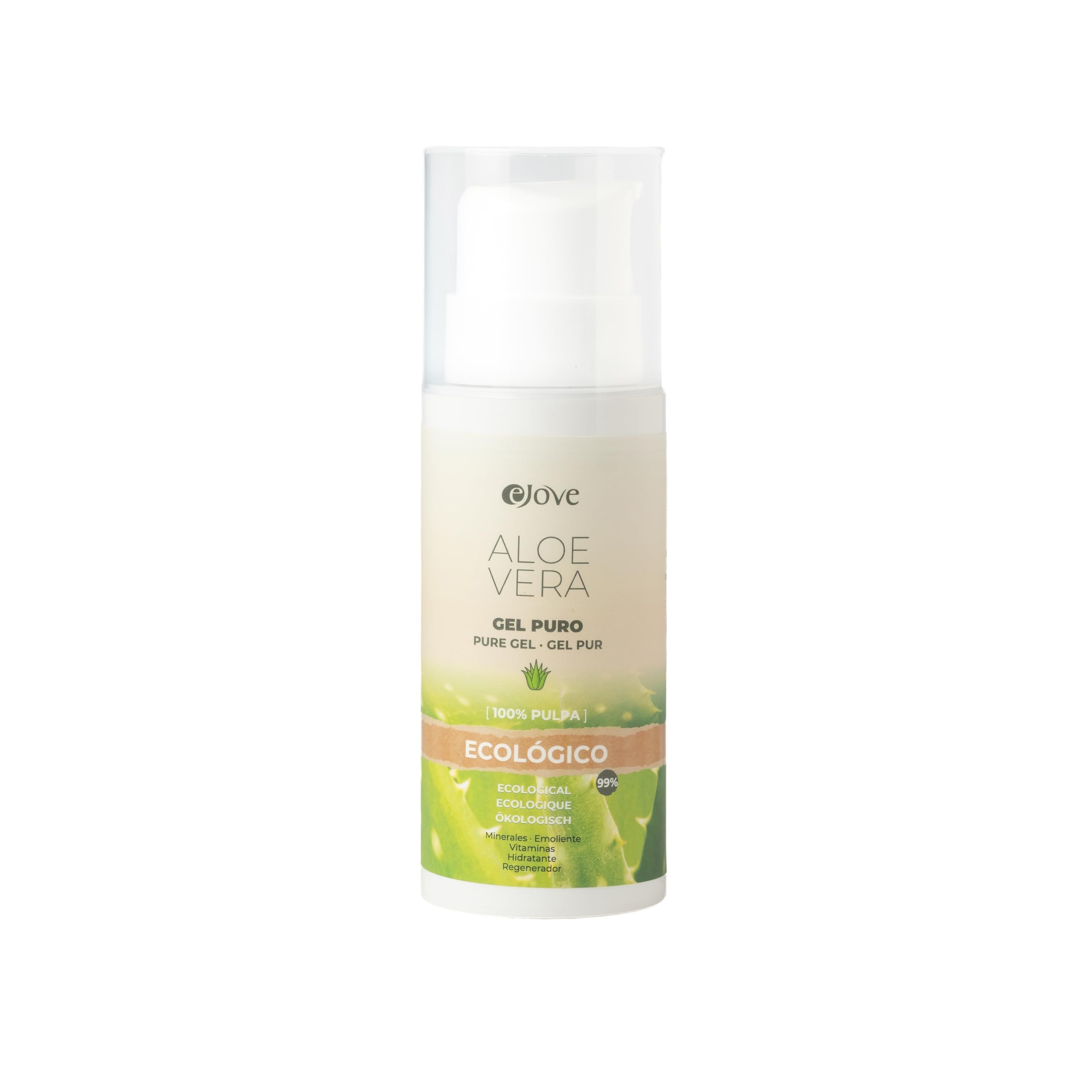 EJove Gel Puro Ecologico 200 ml | Bio Aloe Vera Gel aus kologischem Anbau  | Feuchtigkeitsspendendes und regenerierendes Gel | Naturkosmetik fr Haut  | Zellerneuerung bei Sonnenbrand, Hautunreinheiten : Amazon.de: Kosmetik