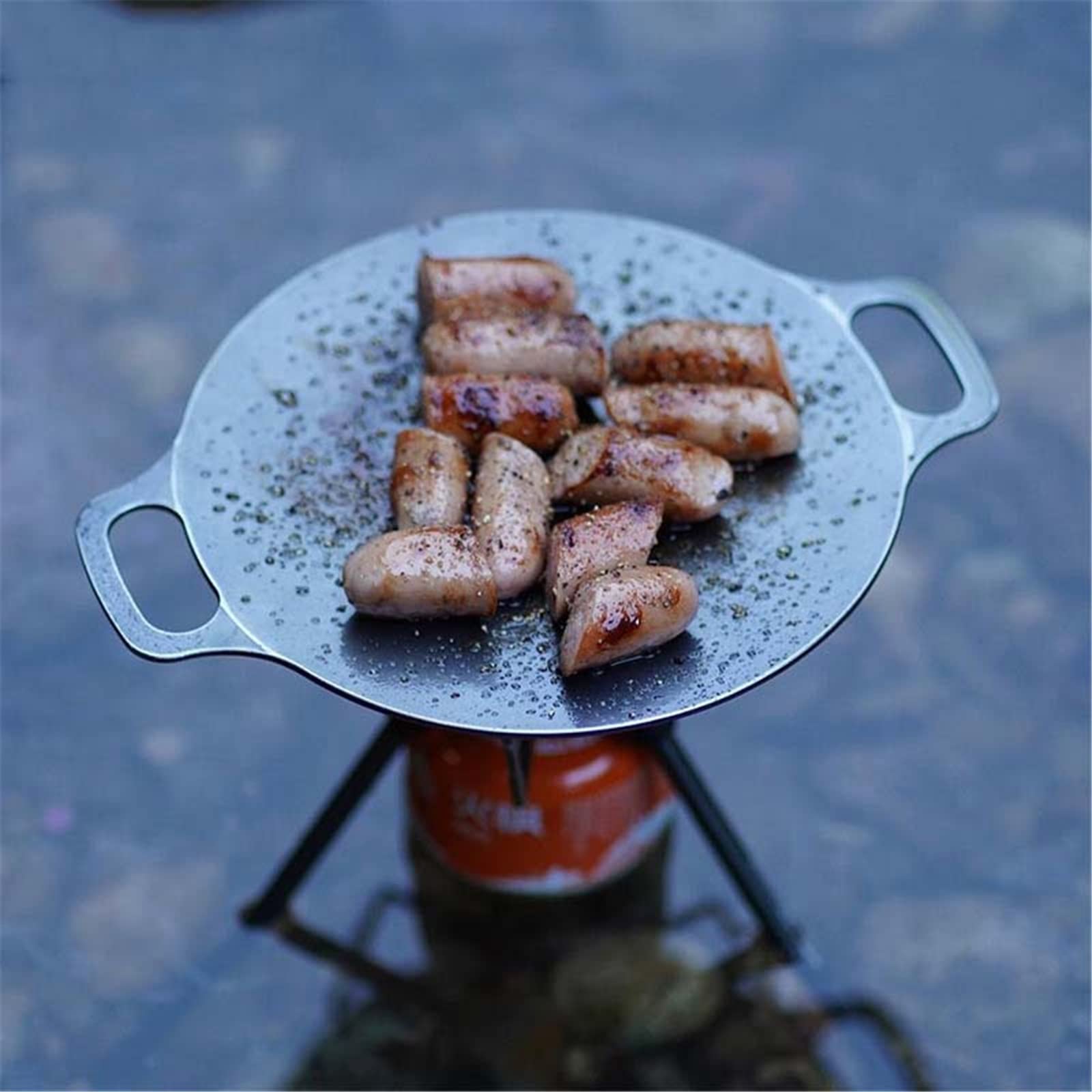 Amazon.co.jp: 鋳鉄製グリルプレート バーベキュープレート