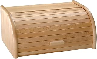 KESPER 68015 Boîte à Pain 30x15x20cm en Bois, Plastique, Nature, 15 cm