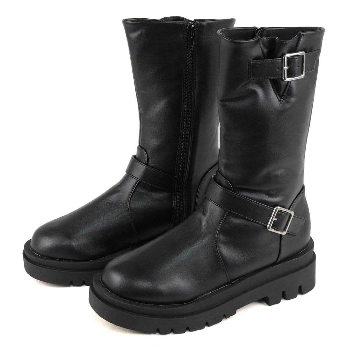 Amazon | [リバティー ドール] エンジニアブーツ ミドルブーツ 厚底