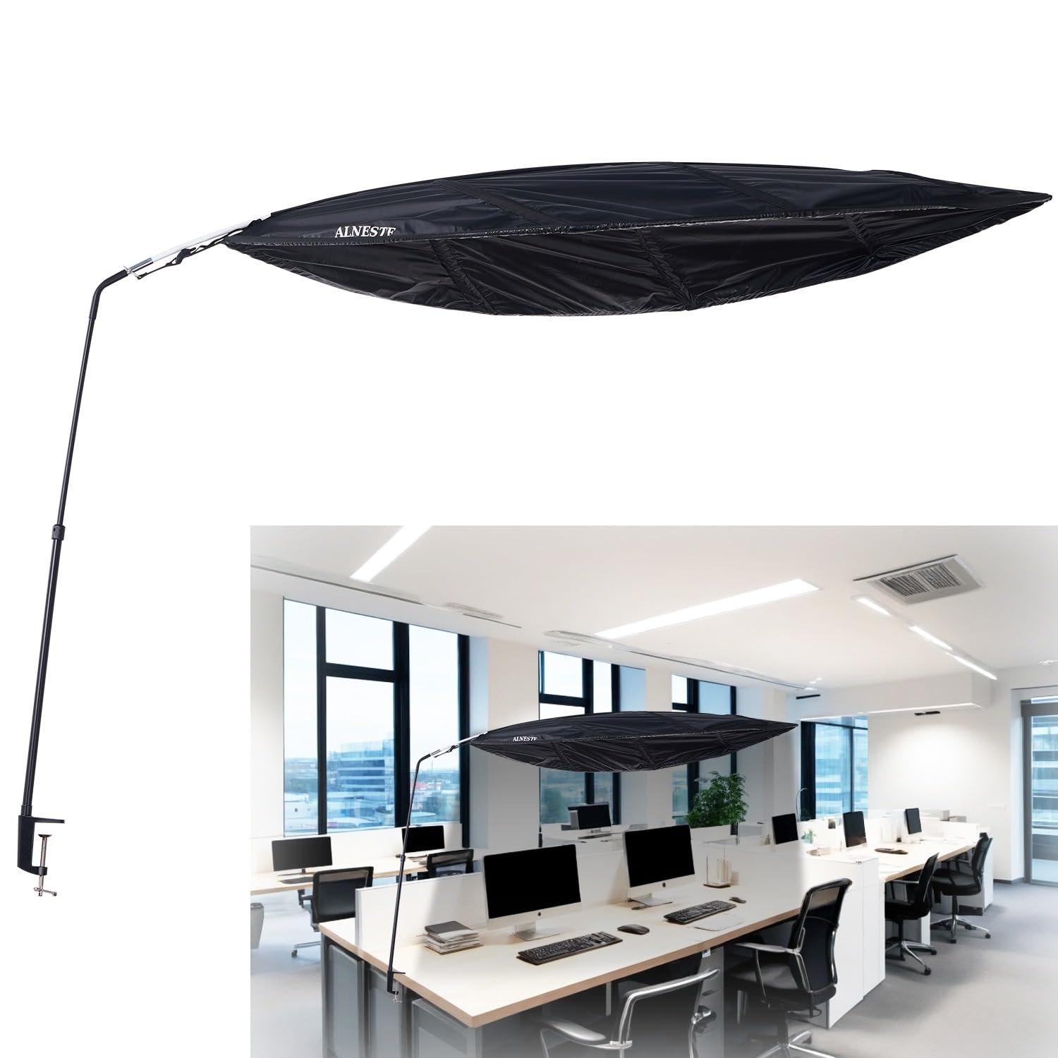 Desk Shade for Cubicle to Block Light, Cubicle Shade, Desk Leaf Shade, Cubicle Leaf, Cubicle Leaf Shade, Office Light Cover, Cubicle Accessory,