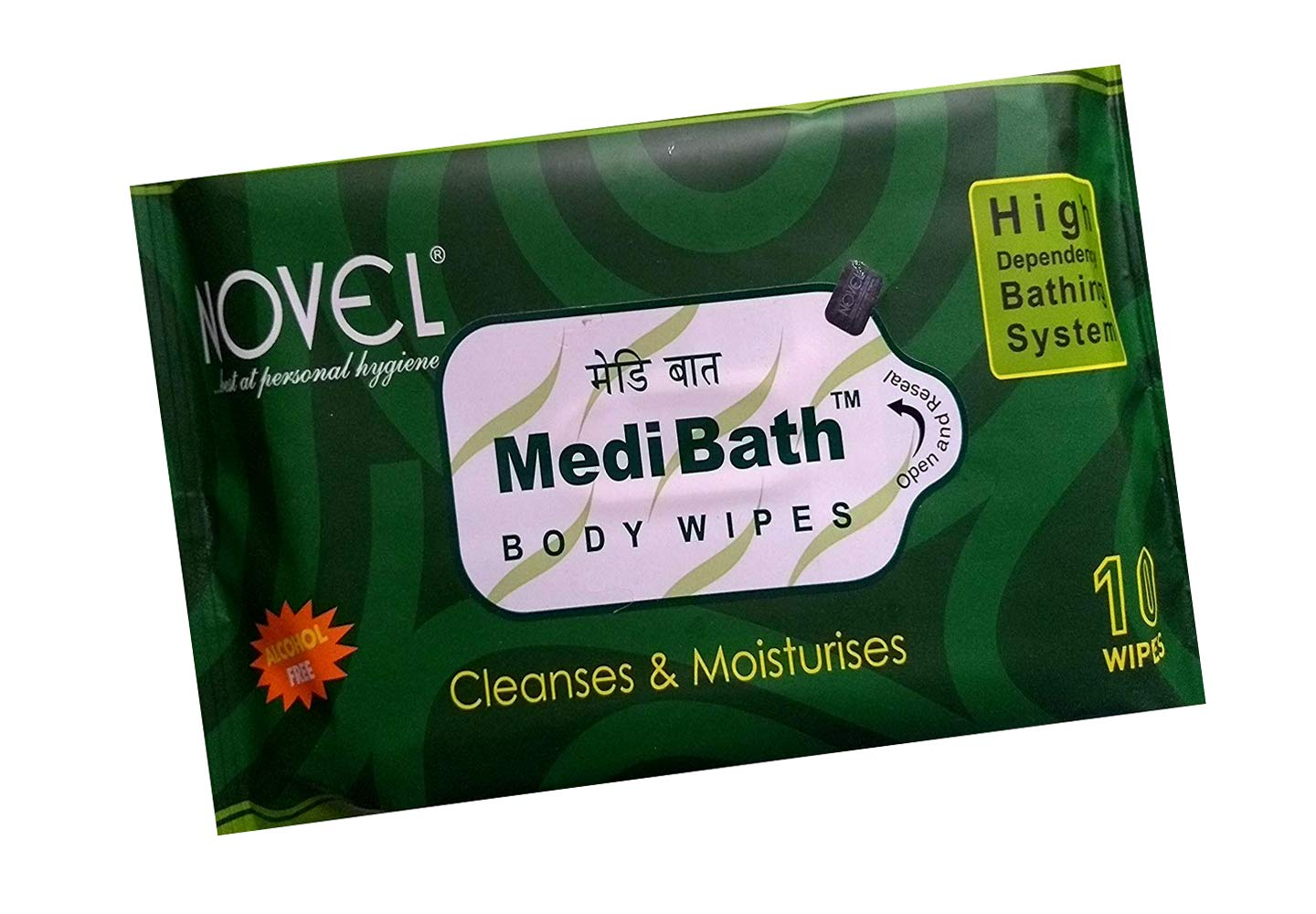 MEDIBATH Novel Wet Wipes 10s Pack Single Pcs
