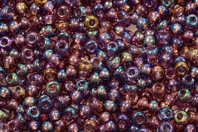 20g Round Preciosa Ornela Rocailles Seed Beads, 11/0 x 11/0 mm, Dark Aquamarine, Silver Lined (67100), Glass, Czech Republic
