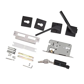 UBERSWEET Door Handle Lock Set High Strength Residential Bedroom Door Lock Aluminum Alloy
