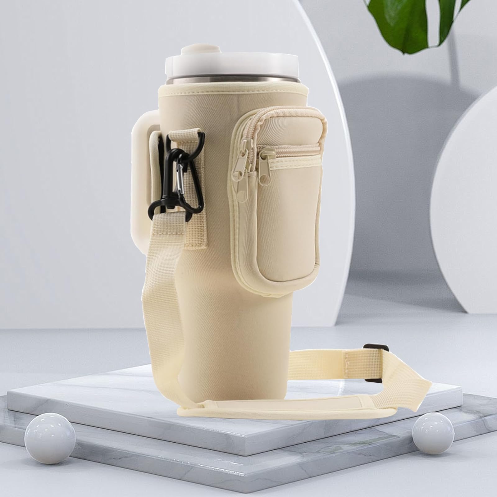 Sac Porte-bouteille Stanley Cup - Avec Bandoulière, Compartiment Téléphone, étanche, Pour Sport Et Randonnée