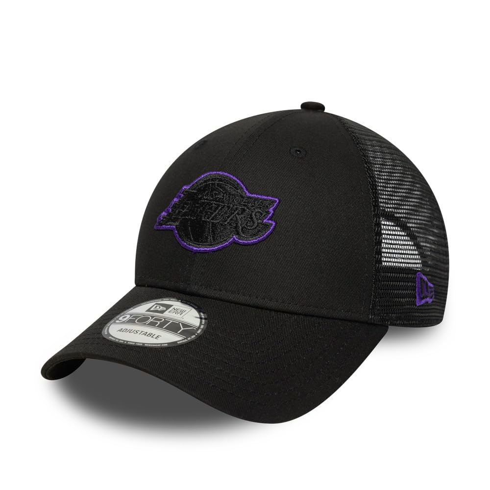 New Era Unisex Black Adult's 9Forty Trucker Nba Los Angeles Lakers Baseball Cap Hat