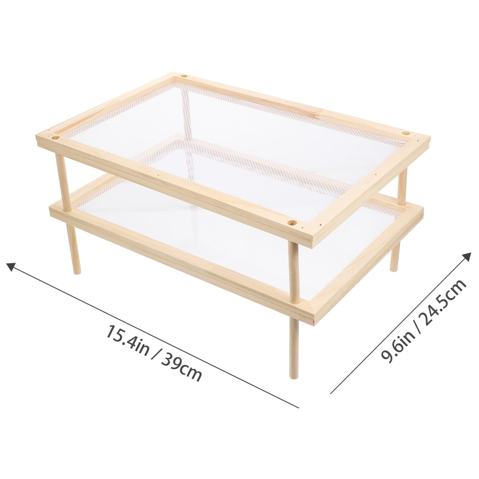 PRETYZOOM Rejilla Secadora de Fideos de Madera para Cocina y Exterior, Fácil de Usar y Resistente