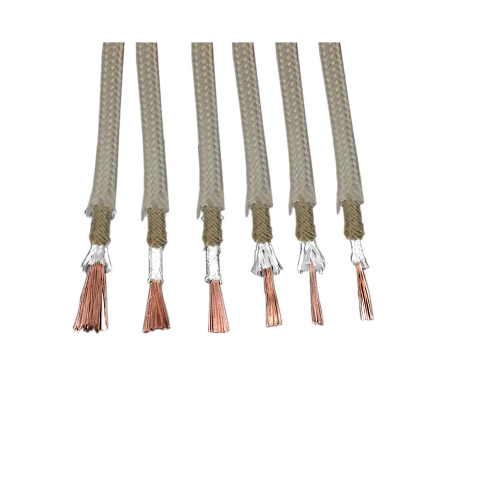 100M 500℃ Mica Braided Fireproof Wire,7‑20AWG 16‑10mm²