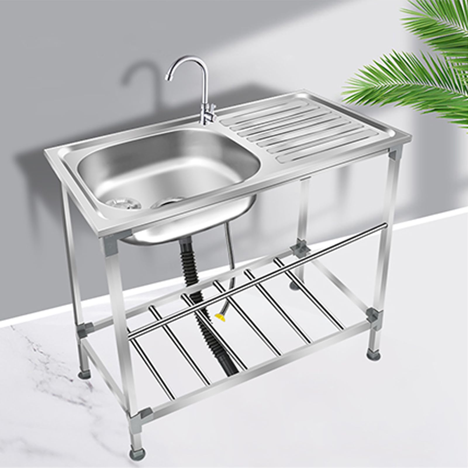 Évier de cuisine facile à nettoyer pour aménager un sous-sol ou un garage