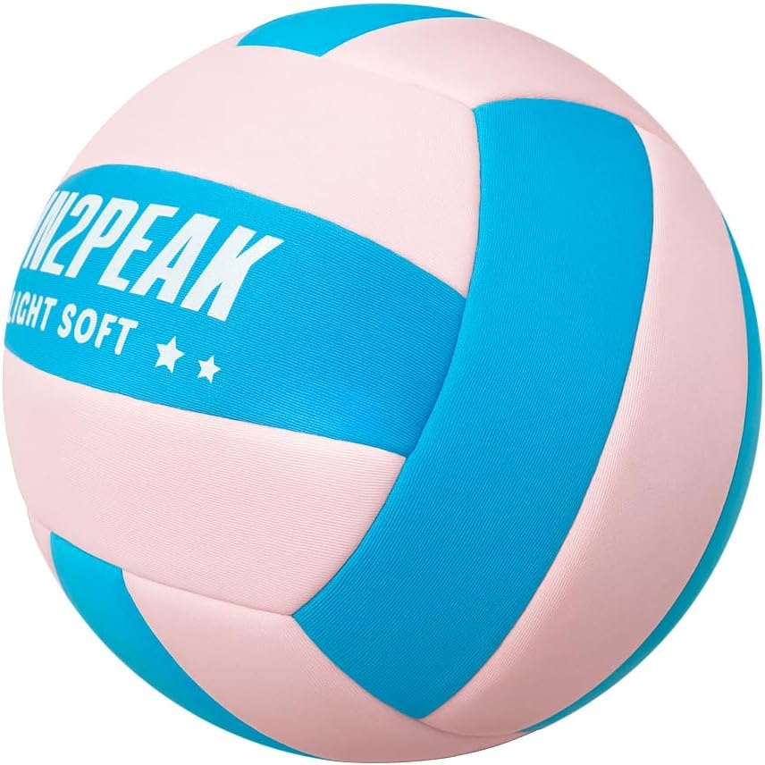 Miniatura 3 de Balón de voleibol ligero súper suave, pelota de voleibol de tela segura y silenciosa para jugar en interiores, tamaño oficial 5 para niños, jóvenes,