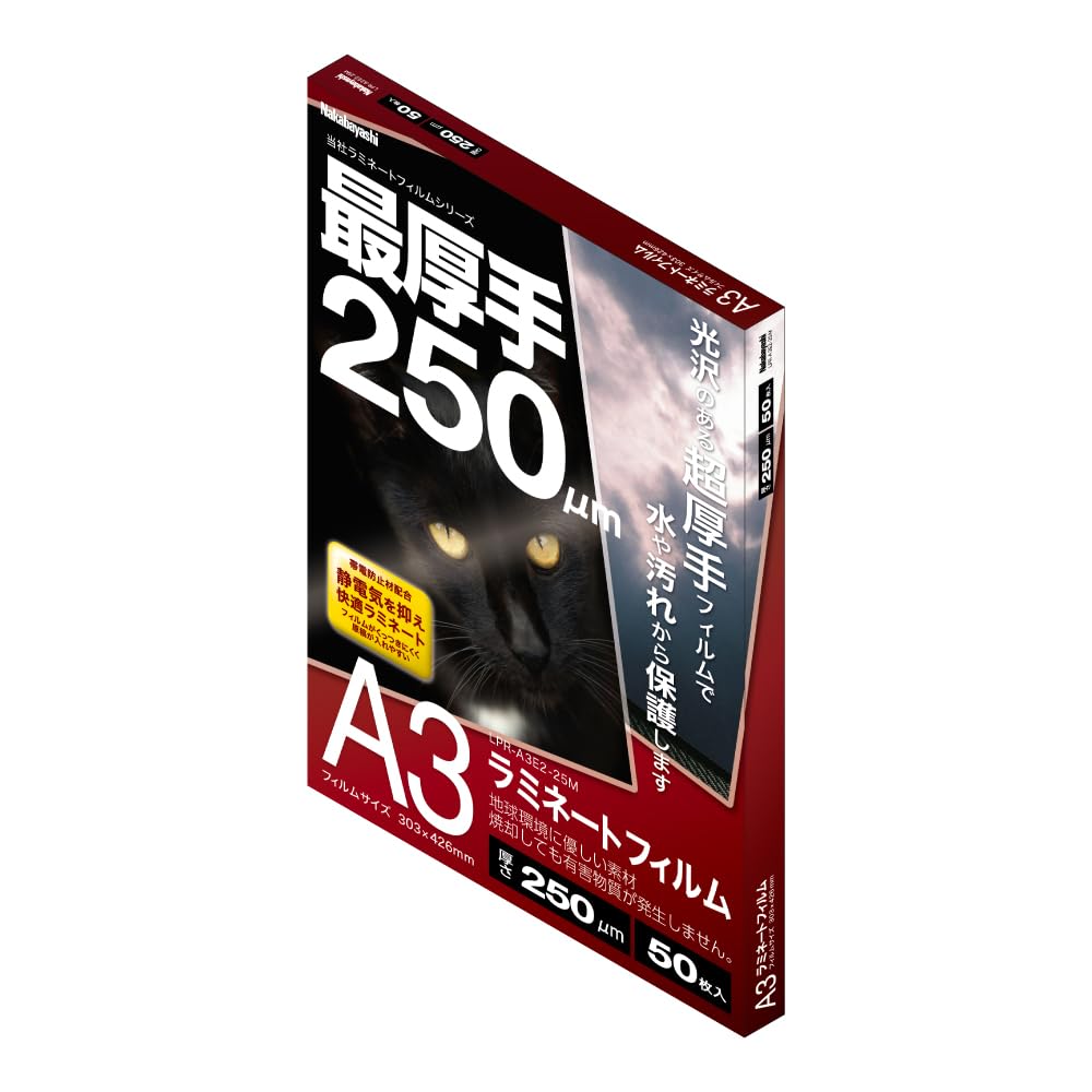 Amazon | ナカバヤシ ラミネートフィルム 250μm A3 50枚 