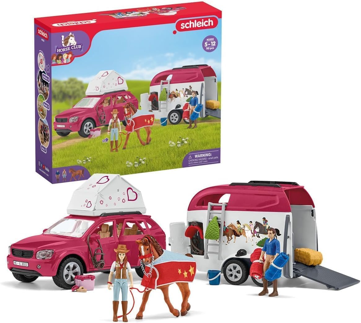 Schleich Auto mit Pferdeanhänger