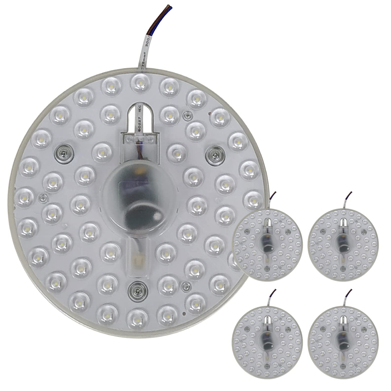 LED ATOMANT 5x Modulo LED Magnetico Circolare 24W Bianco Caldo 2160lm